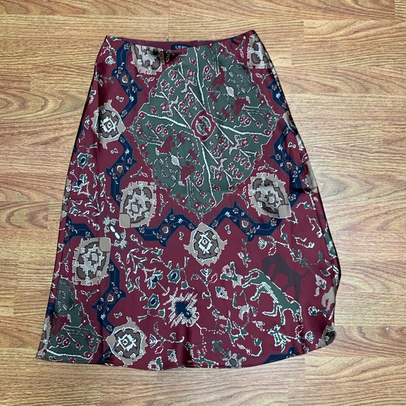 NWT Lauren Ralph Lauren Midi Skirt - Picture 2 of 4